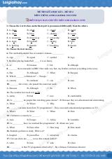 Đề thi giữa kì 2 Tiếng Anh 6 Global Success - Đề số 4
